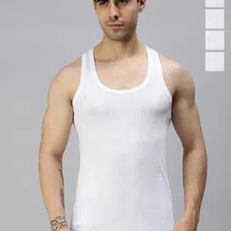 CAVENDERS Men Pack Of 5 Pure Cotton Undershirt Vests White Premium quality Dno-v277st-image-77