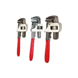 Agam Single Sided Pipe Wrench 10 Inch, 12 Inch, 14 Inch Non-Slip Grip Stainless Steel Open End, AGM-SSPW-10-12-14 (Pack of 3)-7