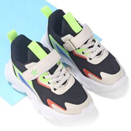 Cute Walk by Babyhug Sneakers Shoes with Velcro Closure and Star Embroidery- Black & Beige-image-5