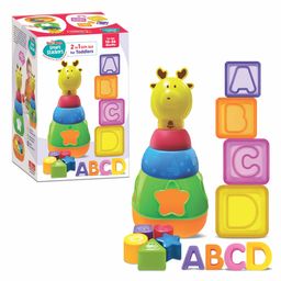 Toymate Smart Stacker 2 in 1 See Through ABCD Stacking Blocks - 18 Pieces-10