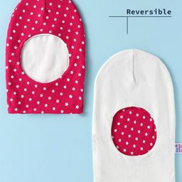 Ben Benny Interlock Knit Reversible Monkey Cap With Star Print Red - Diameter 10.5 cm-picture-15
