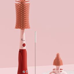 R for Rabbit Hygo Care Bunny Baby Bottle Cleaner 3-in-1 Multipurpose Brush Set - Red-5