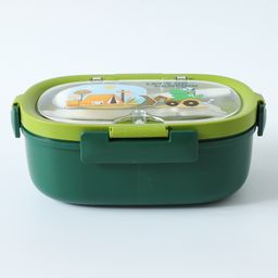 Leak Proof And Freezer Safe Dino Print Lunch Box - Green-image-59