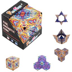 Funverse Magic Cube 3D Shape Shifting Puzzle Box - Magnetic Cube Puzzle Fun Cube - Cubes Shape Shifting Cube, Speed Cube Puzzle For Trainning The Brain, Puzzle Cube - 36 Months - 5 Years-picture-35