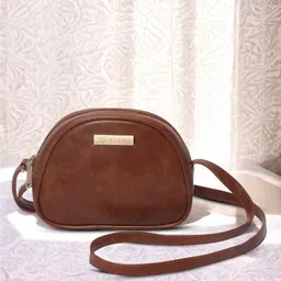 VISMIINTREND Women Crossbody Bag Stylish Travel Mini Sling Bag with Adjustable Strap Premium Quality Pu Leather Girls Shoulder Bag - Tan-picture-46