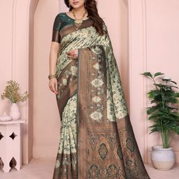 AVANTIKA FASHION Woven Design Zari Pure Silk Banarasi Saree-image-85