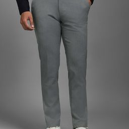 Louis Philippe Men Mid Rise Slim Fit Formal Trousers-picture-34