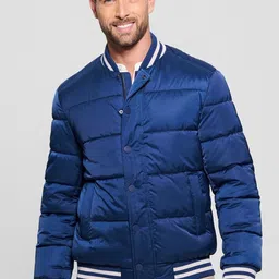 GUESS Men Brand Logo Bomber Jacket-image-71