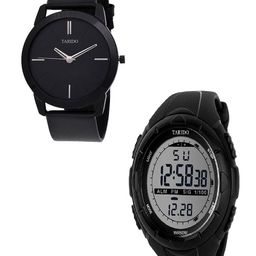 TARIDO Men Pack Of 2 Dial & Textured Straps Digital Watch TD1538NL01TD1673SL01-4