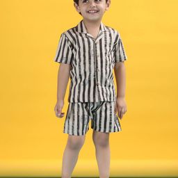 Polka Tots Boys Printed Shirt with Shorts-picture-22