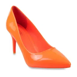 Metro Women's Orange Stiletto Pumps-picture-41