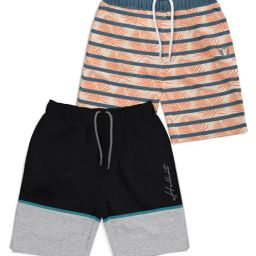 HELLCAT Kids Multi Color Block Shorts (Pack Of 2)-picture-21