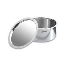 Bergner Argent Triply Silver Stainless Steel 22 cm Induction Patila Pot With Lid (4.1 L)-image-86