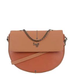 Baggit Marzi Aristo Tan PU Solid Sling Handbag-image-25
