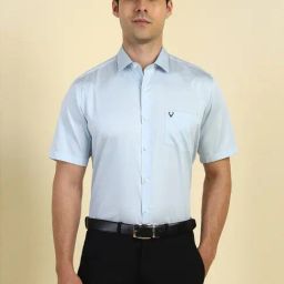 Allen Solly Blue Cotton Slim Fit Shirt-image-77