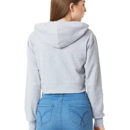 Miss Chase Grey Full Sleeves Hoodie image 2