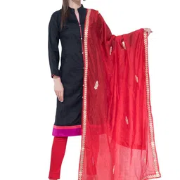 A R SILK DUPATTA HUB Ethnic Motifs Embroidered Silk Dupatta-picture-33