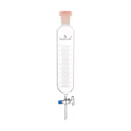 Supertek 1000 ml Cylindrical Shape Graduated Dropping Funnel With I/C Polypropylene Stopper, 15.465.0035-9