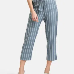 Kazo Light Blue Drawstring Culottes-image-16
