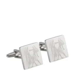 Alvaro Castagnino Silver Textured Cufflinks-42