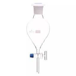 Supertek 2000 ml Globe Shape Separating Funnel With I/C Polypropylene Stopper, 15.423.2000 image 1