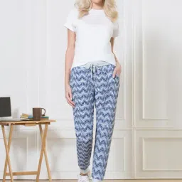 Van Heusen Blue Slim Fit Joggers-image-29