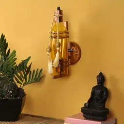 DecorativeRay Yellow Iron Wall Light - Set of 1-30