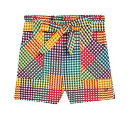 Blue Giraffe Kids Multicolor Checks Shorts-image-121