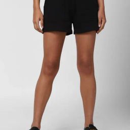 Forever 21 Black Regular Fit Shorts-image-93