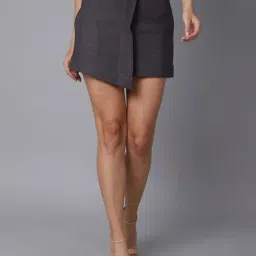 TAG 7 Grey Cotton Shift Skirt-image-3