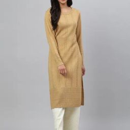 Aurelia Golden Straight Kurta-image-39