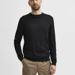 Selected Homme Black Regular Fit Sweatshirt-38