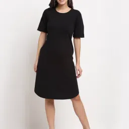 BRINNS Black Midi A Line Dress-image-51