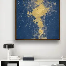 The Art House Abstract Multicolor Canvas Painting-17