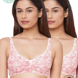 Inner Sense Pink Printed Full Coverage Bra - Pack of 2-picture-13