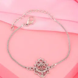 Estele Rhodium-Plated Blessings Of Durga Bracelet for Women-30