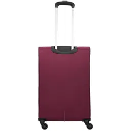 Aristocrat Maroon Solid Soft Medium Trolley Bag - 28 cm image 4