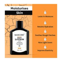 Mancode Raw Perfumed Body Lotion with D-Panthanol - 200 ml image 3