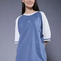 PRONK Women Brand Logo Colourblocked T-shirt-picture-18