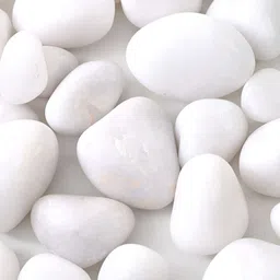 VANNEF White Textured Aquarium Decorative Pebbles 1kg-49