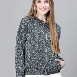 Oxolloxo Multicolor Floral Bomber Jacket-picture-23
