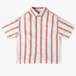 GAP Boys Red Blended Striped Shirt-image-68