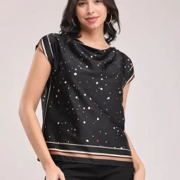 Fablestreet Black Printed Top-13