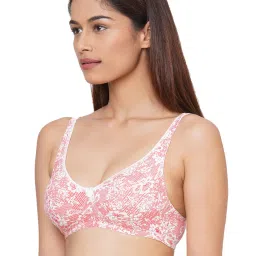 Inner Sense Pink Printed Full Coverage Bra - Pack of 2 image 3