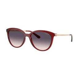 Vogue Eyewear In Vogue Grey Round Gradient Sunglasses for Women-27