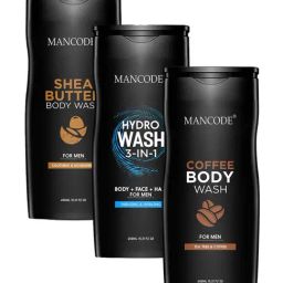 Mancode Shea Butter, Hydro (3 IN 1) & Coffee Body Wash (Pack of 3)-1