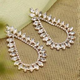 Sohi Gold Plated Party Designer Stone Drop Earrings-picture-38