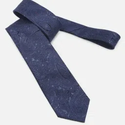 Van Heusen Navy Embroidered Formal Tie-picture-49