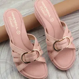 Hoversoul X D'Lorzeri Women's Kuro Flamingo Pink Wedges-image-69