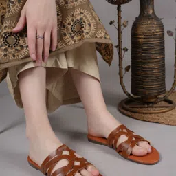 Anouk Women Fashion with Laser Cuts Flats-38